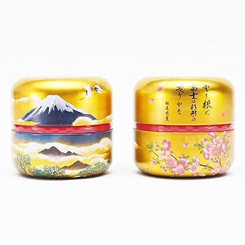 お茶っ葉缶 Amazon | 荒畑園 日本茶 ギフト 富士黄金缶 70g×2本 箱入 なつめ